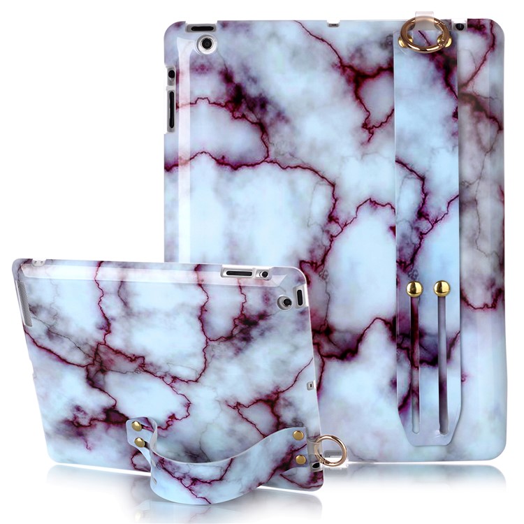 

Marble Pattern TPU Tablet Case with Hand Holder Strap for iPad 2/3/4 - Style G, iPad 4