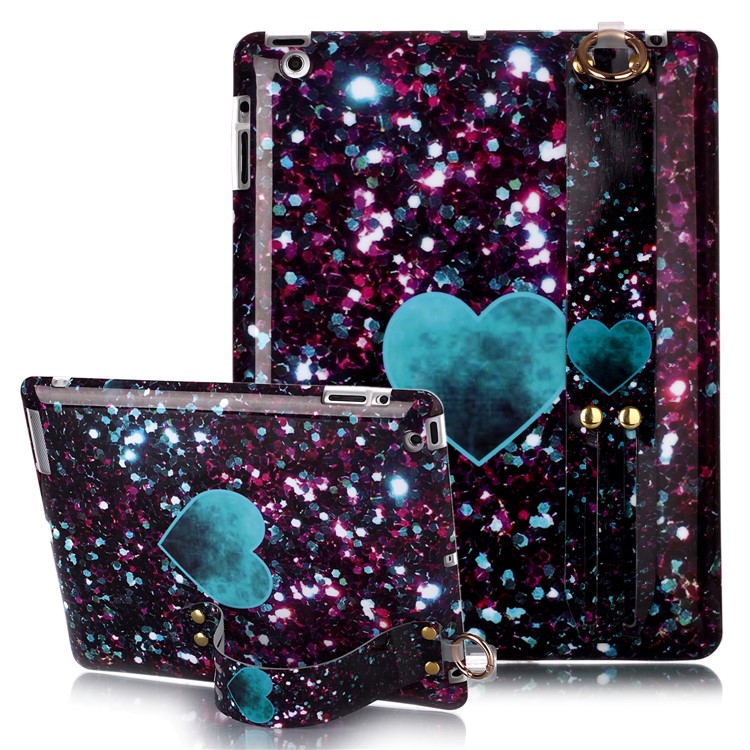 

Marble Pattern TPU Tablet Case with Hand Holder Strap for iPad 2/3/4 - Style P, iPad 4