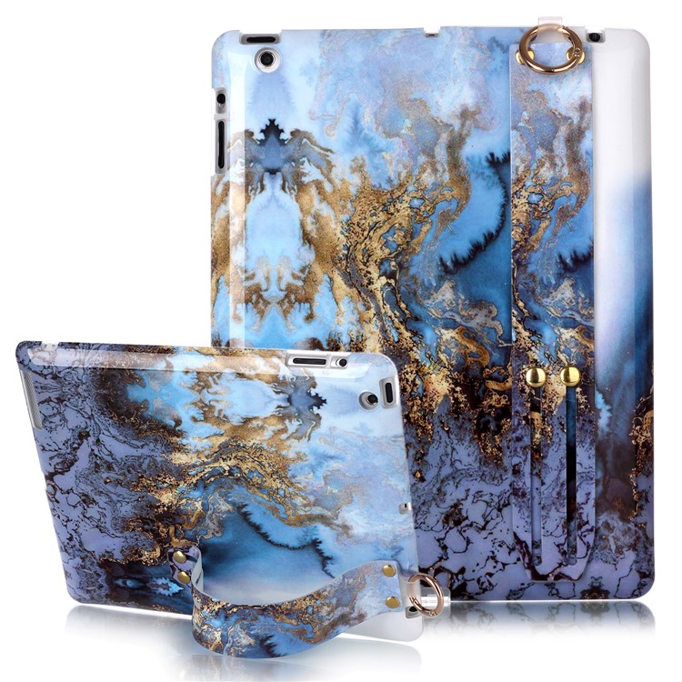 

Marble Pattern TPU Tablet Case with Hand Holder Strap for iPad 2/3/4 - Style R, iPad 4