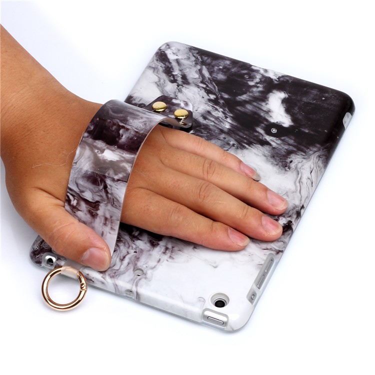 Marble Pattern TPU Tablet Shell with Hand Holder Strap for iPad Mini 1/2/3 - Style A-6