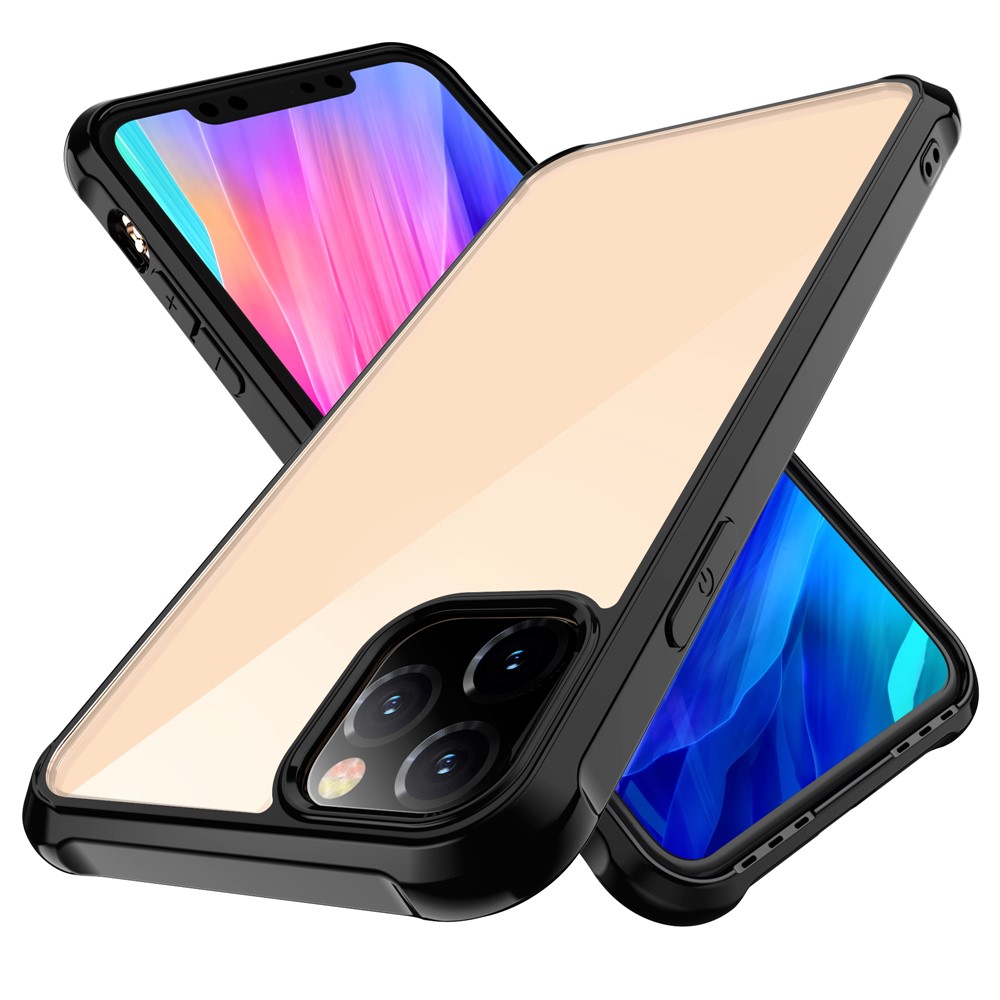 LEEU DESIGN Air Cushion Shockproof Acrylic Mobile Phone Cover for iPhone (2019) 6.1-inch - Black-4