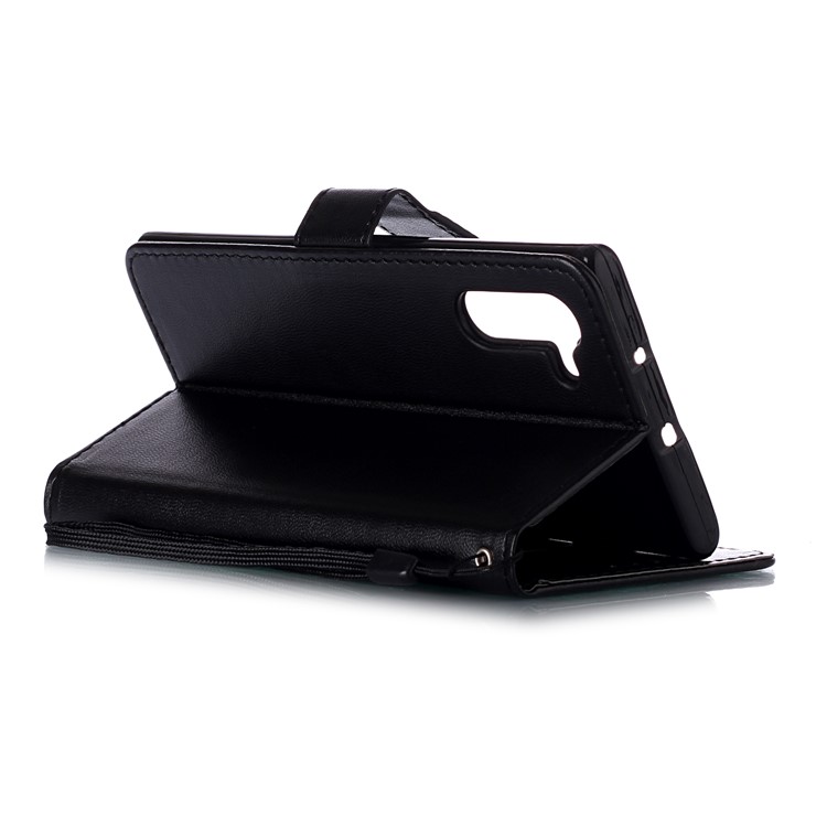 Wallet Leather Stand Phone Casing for Samsung Galaxy Note 10/Galaxy Note 10 5G - Black-5