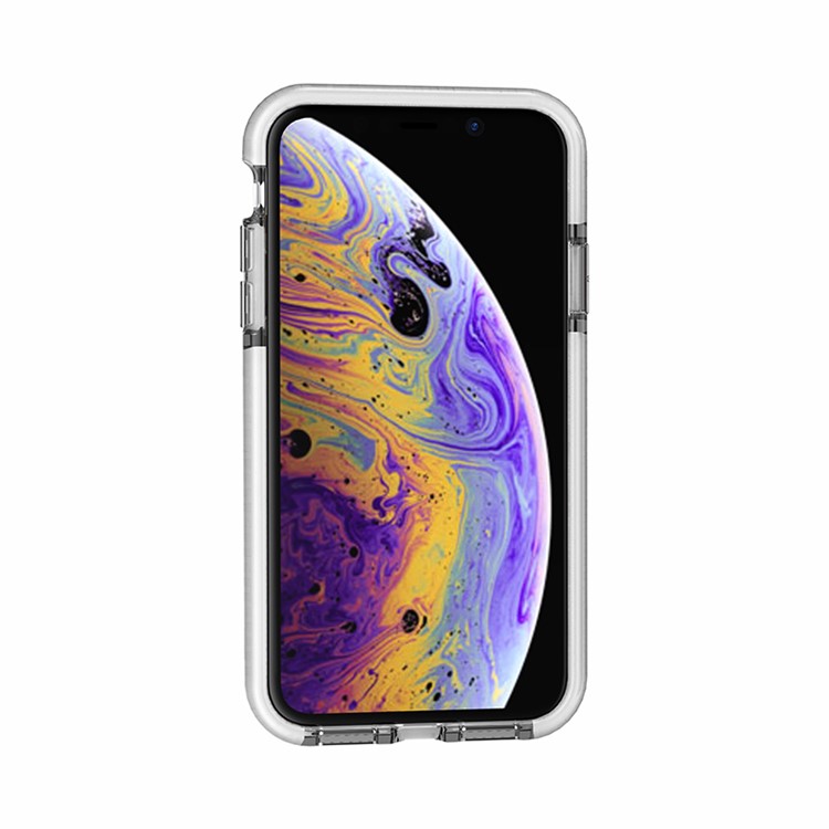 Rhombus Series 3D Diamond Grain TPU + PC Hybrid Case for iPhone (2019) 6.1-inch - Transparent-3