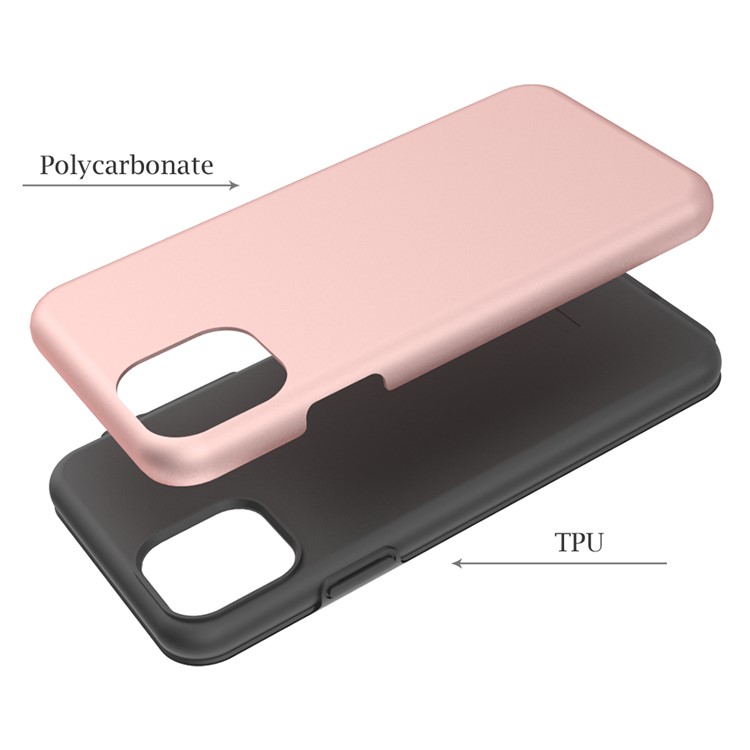 Pedestrian Series Shockproof Anti-dropping PC + TPU Hybrid Case for iPhone (2019) 5.8-inch - Rose Gold-5