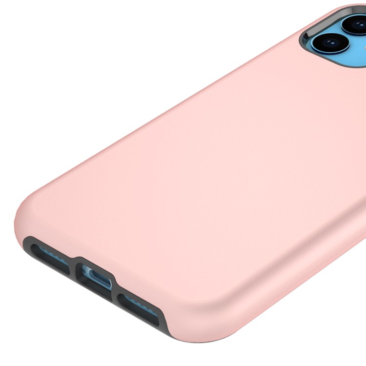 Pedestrian Series Drop Resistance PC + TPU Hybrid Cell Phone Cover Shell for iPhone (2019) 6.1-inch - Rose Gold-4