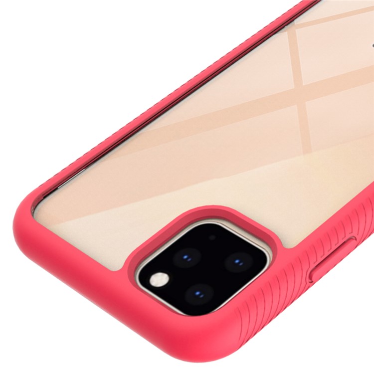 Shockproof Drop-proof Polycarbonate + TPU Hybrid Case Shell for iPhone (2019) 5.8-inch - Red-5