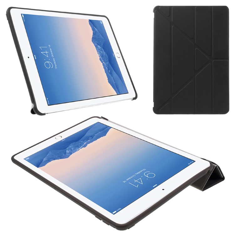 

Оригинальная подставка из кожи и TPU для iPad Air 2 - черный