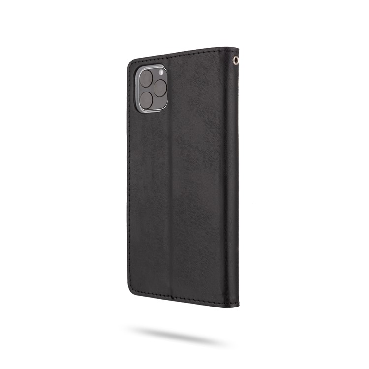 ROAR PU Couro + Tampa Da Carteira Do Telefone TPU Para O Iphone (2019) 6,5 Polegadas - Preto-5