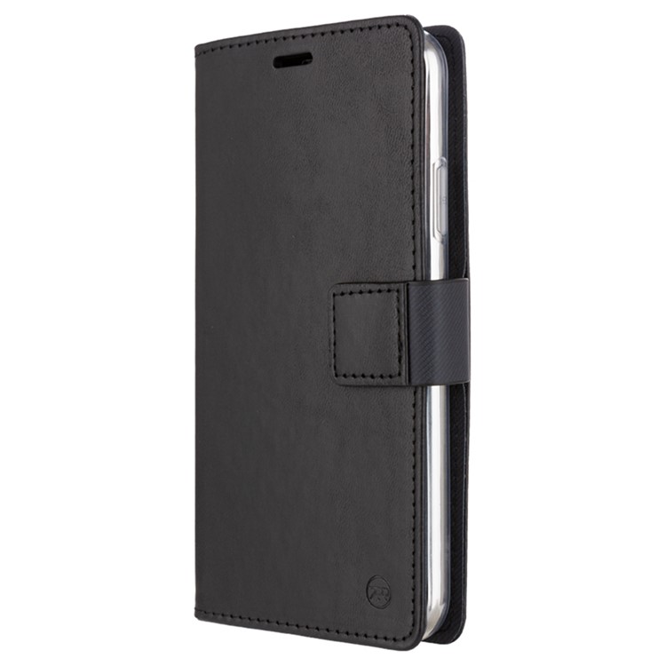 ROAR Cor Sólida Carteira Stand Estojo De Couro PU Para O Iphone (2019) 6,1 Polegadas - Preto-4