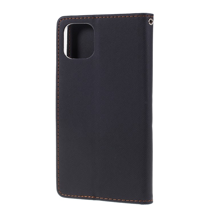 Invólucro De Carteira De Couro De Grão De Sarja ROAR Para Iphone (2019) 5,8 Polegadas - Preto-6