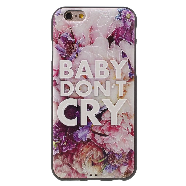 

Embossed TPU Gel Cover for iPhone 6s 6 - Flowers and Quote
