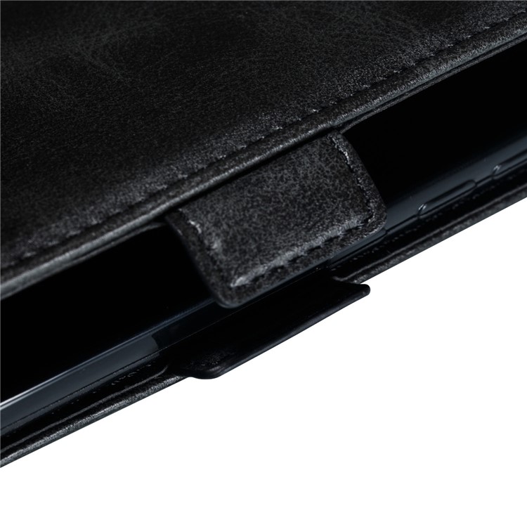 Leather Wallet Stand Flip Cover Phone Case for iPhone (2019) 6.5-inch - Black-12