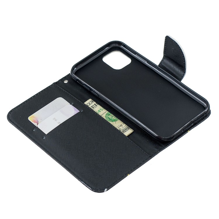 Custodia Protettiva Per Portafogli In Pelle Con Stampa Fantasia Per Iphone (2019) Da 6,1 Pollici - Fiori Di Pizzo-6