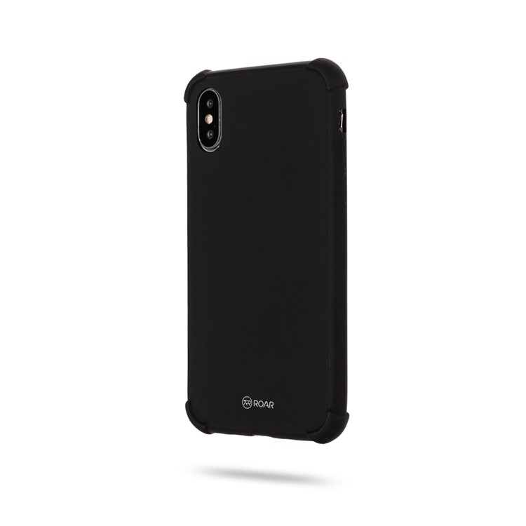 ROAR Shockproof Soft TPU Phone Case for iPhone XS / X - All Black-2