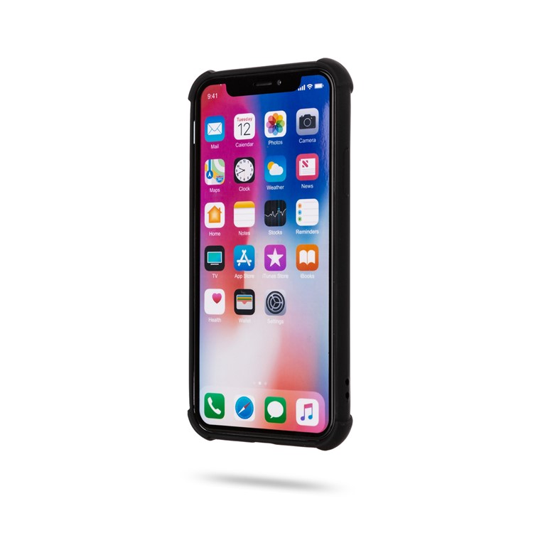 ROAR Shockproof Soft TPU Phone Case for iPhone XS / X - All Black-3