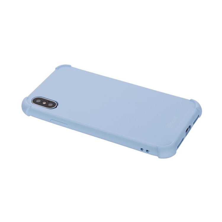 Caso De Telefone Macio À Prova De Choque TPU Para Iphone XS / X - Azul-4