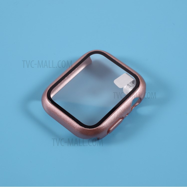 PC Case Cover with Screen Film for Apple Watch Series 3/Series 2/Series 1 38mm - Rose Gold-4