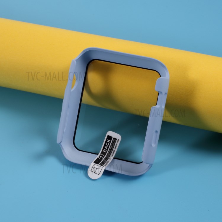 PC Case Cover with Screen Film for Apple Watch Series 3/Series 2/Series 1 38mm - Baby Blue-2