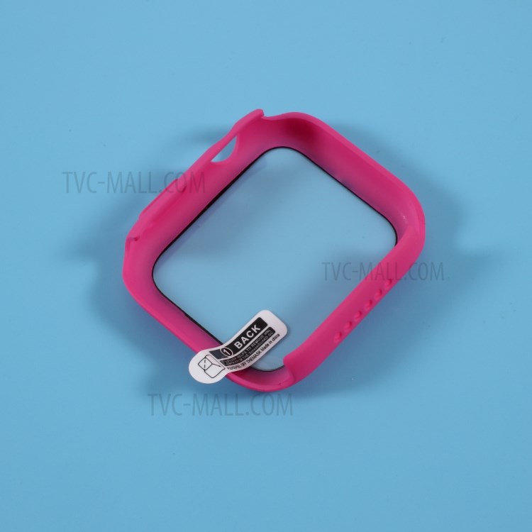 PC Frame Shell with Screen Protective Film for Apple Watch Series 3/Series 2/Series 1 42mm - Rose-3