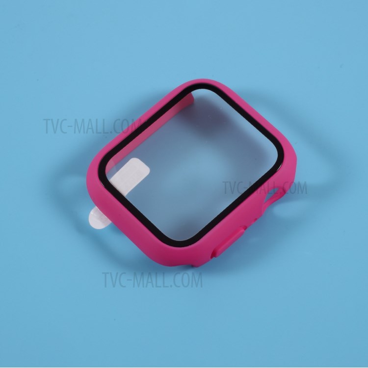 PC Frame Shell with Screen Protective Film for Apple Watch Series 3/Series 2/Series 1 42mm - Rose-4