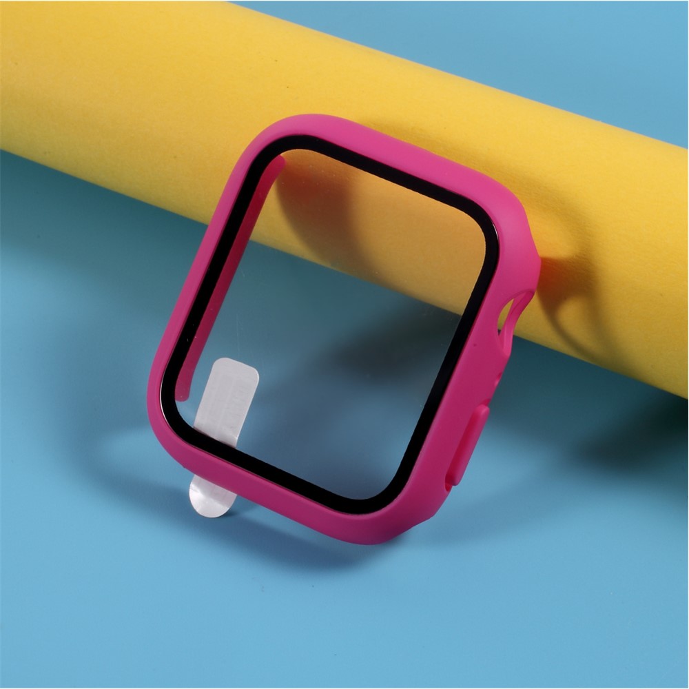 PC Frame Cover with Screen Film for Apple Watch Series 4 44mm - Rose-1