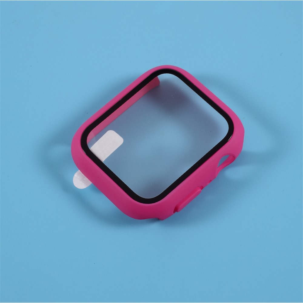 PC Frame Cover with Screen Film for Apple Watch Series 4 44mm - Rose-4