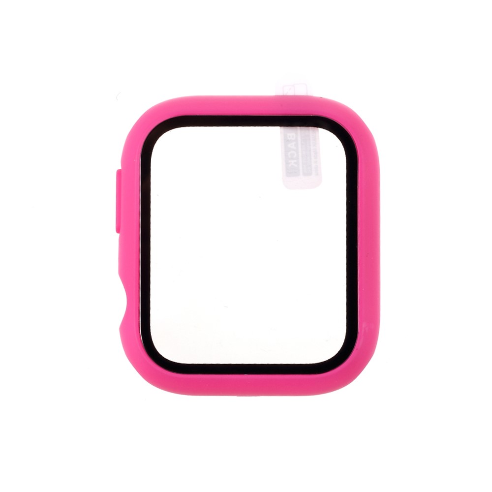 PC Frame Cover with Screen Film for Apple Watch Series 4 44mm - Rose-5