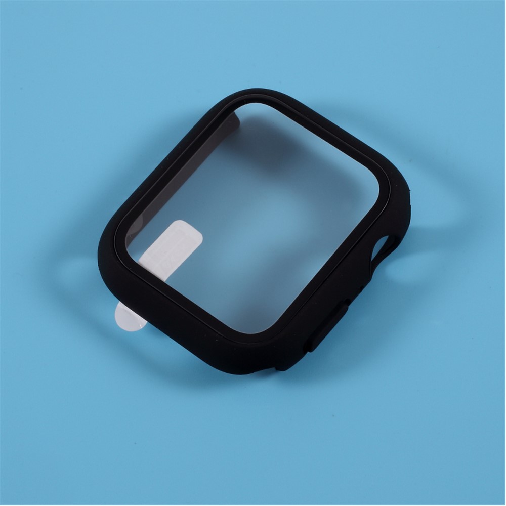 PC Frame Cover with Screen Film for Apple Watch Series 4 44mm - Black-4