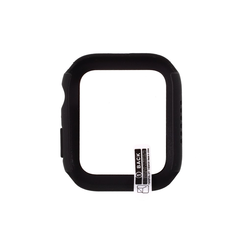 PC Frame Cover with Screen Film for Apple Watch Series 4 44mm - Black-6