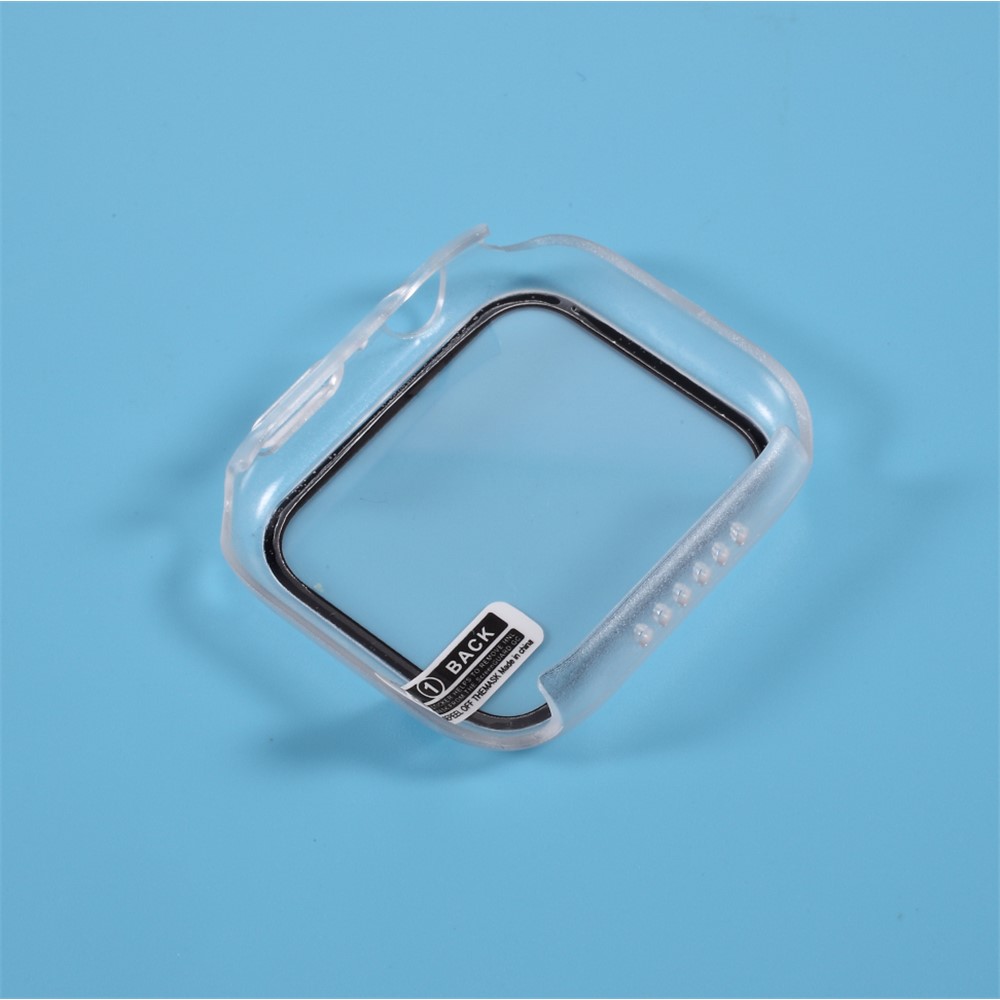 PC Frame Cover with Screen Film for Apple Watch Series 4 44mm - Transparent-3