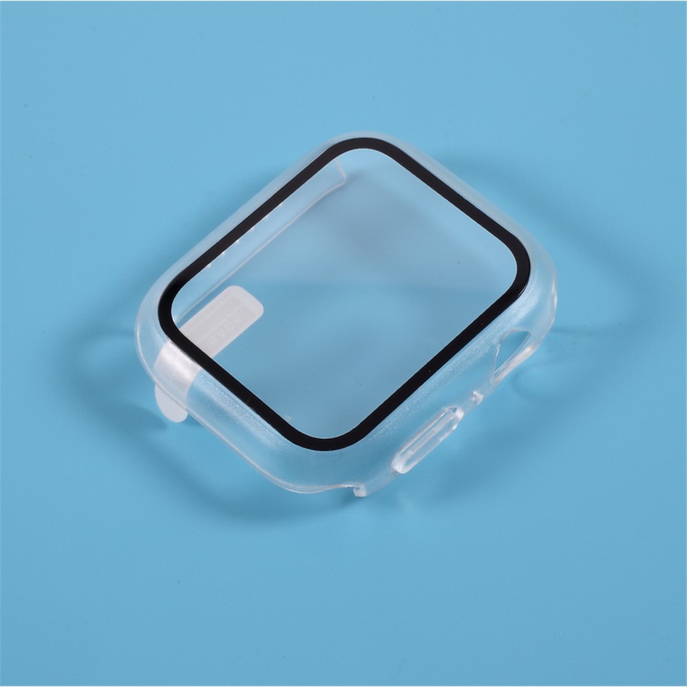 PC Frame Cover with Screen Film for Apple Watch Series 4 44mm - Transparent-4