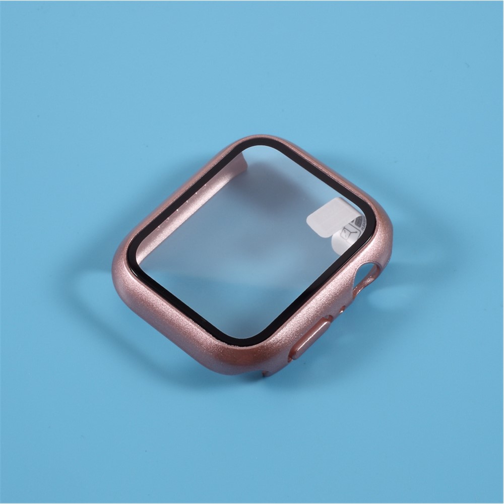 PC Frame Cover with Screen Film for Apple Watch Series 4 44mm - Rose Gold-4