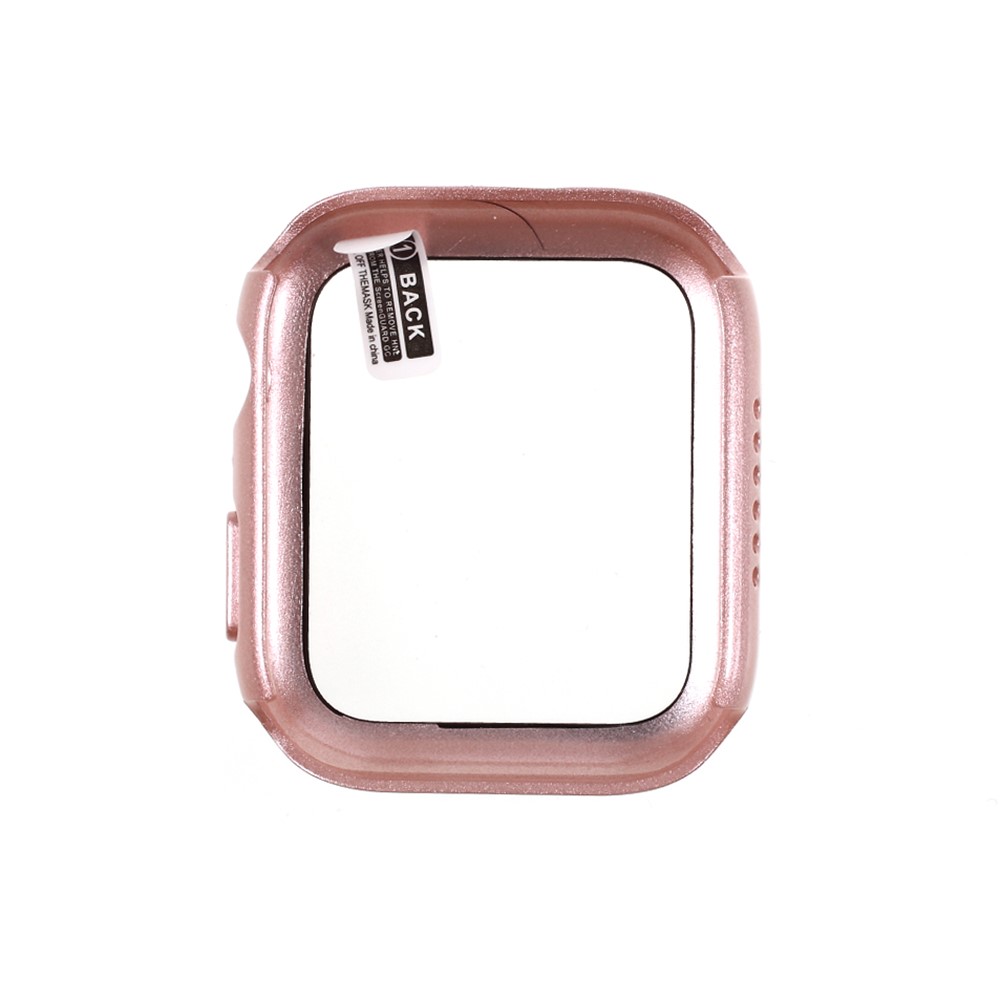 PC Frame Cover with Screen Film for Apple Watch Series 4 44mm - Rose Gold-6