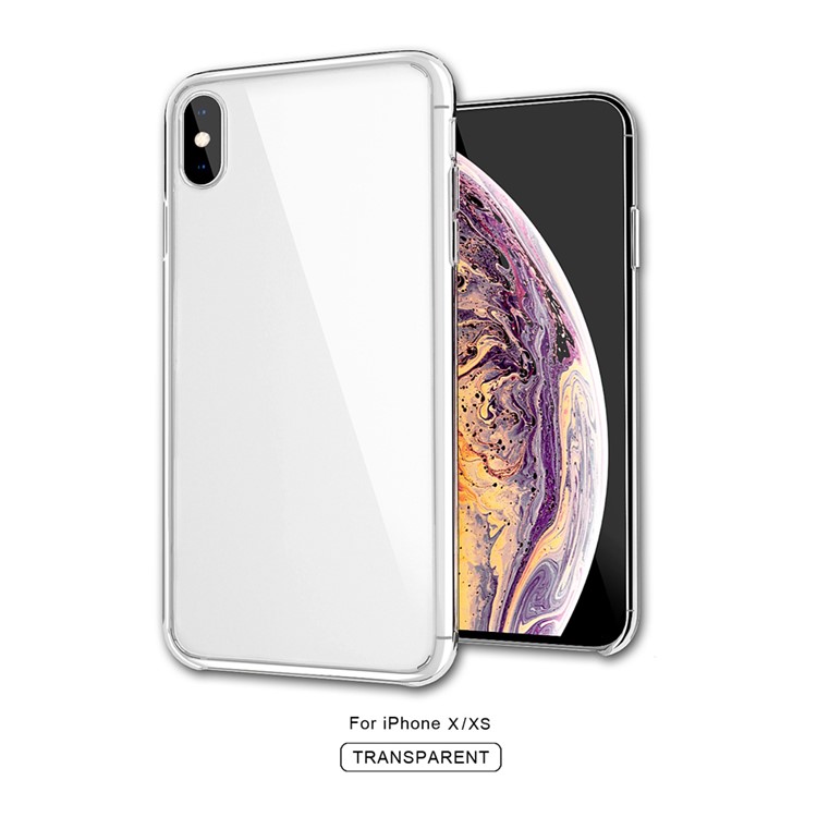 Clear Acrylic + TPU Hybrid Phone Casing for iPhone X / XS-3