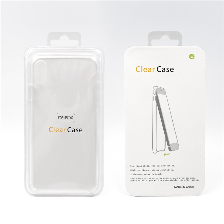 Clear Acrylic + TPU Hybrid Phone Casing for iPhone X / XS-5