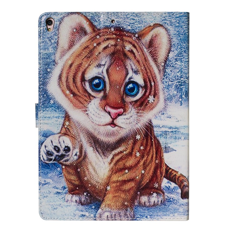 Marble Pattern Printing Wallet Leather Stand Case for iPad Air 10.5 inch (2019) - Tiger-2