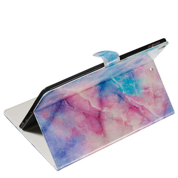 Estojo De Couro Carteira Padrão De Mármore Impressão Estande Para Ipad Air 10.5 Polegada (2019) - Mármore Colorido-3