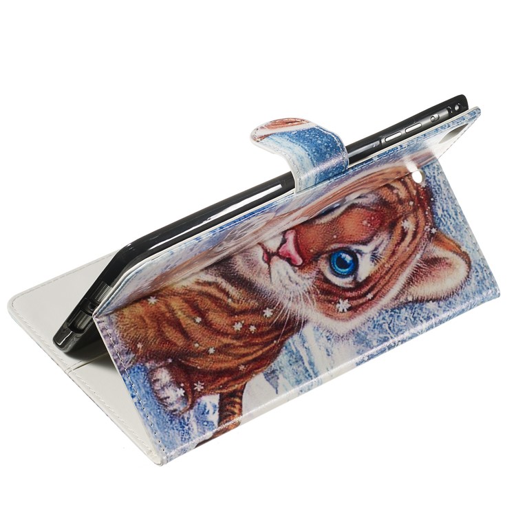 Marble Pattern Printing Wallet Leather Stand Case for iPad Mini 1/2/3/4/(2019) 7.9 inch - Tiger-3