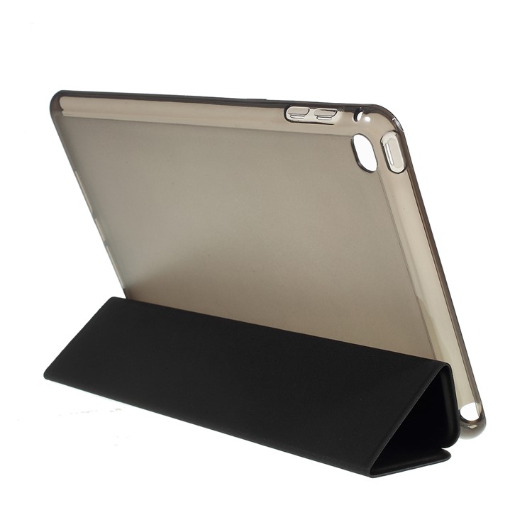 For iPad mini 4, Nappa Skin Plastic+TPU+PU Leather Tablet Case - Black-6