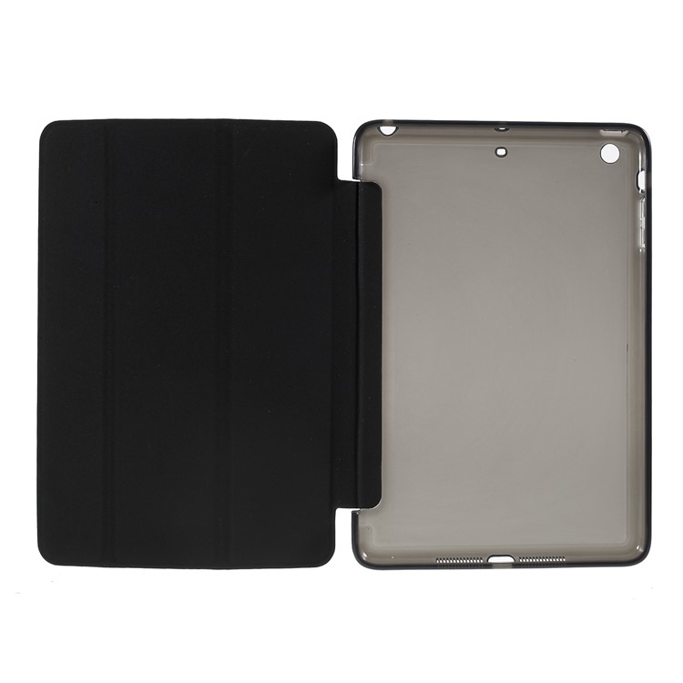 Nappa Skin PU Leather Tablet Case Cover for iPad Mini 1 2 3 - Black-8