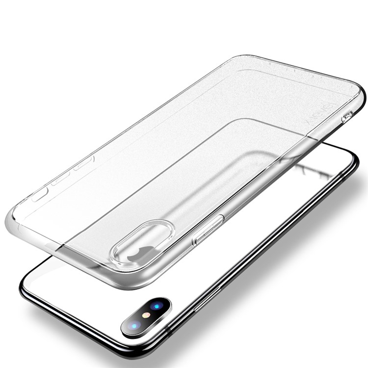 X-LEVEL Matte Texture TPU + Plastic Hybrid Phone Cover Case for iPhone XS Max - Silver-1