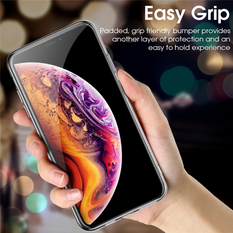 X-LEVEL Matte Texture TPU + Plastic Hybrid Phone Cover Case for iPhone XS Max - Silver-6