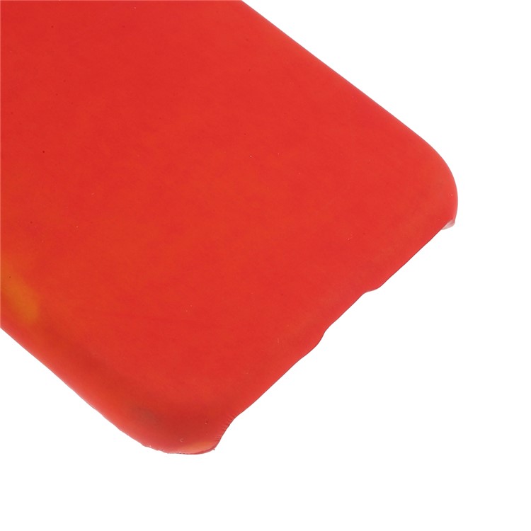 Thermal Induction Fluorescent Color Changing PC Back Phone Cover for iPhone (2019) 5.8-inch - Red-5