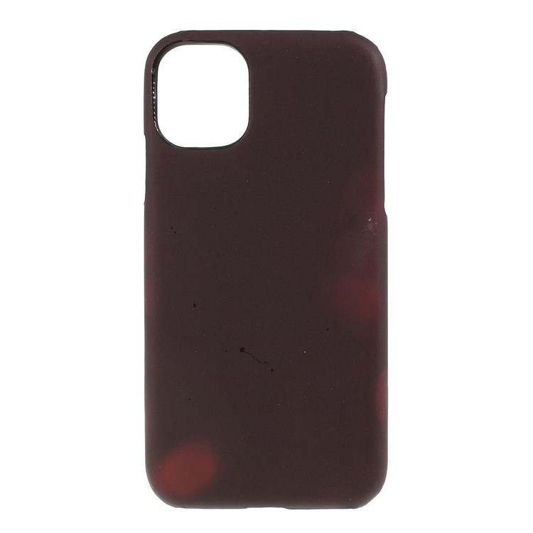 Thermal Induction Fluorescent Color Changing PC Back Phone Cover for iPhone (2019) 5.8-inch - Coffee-1