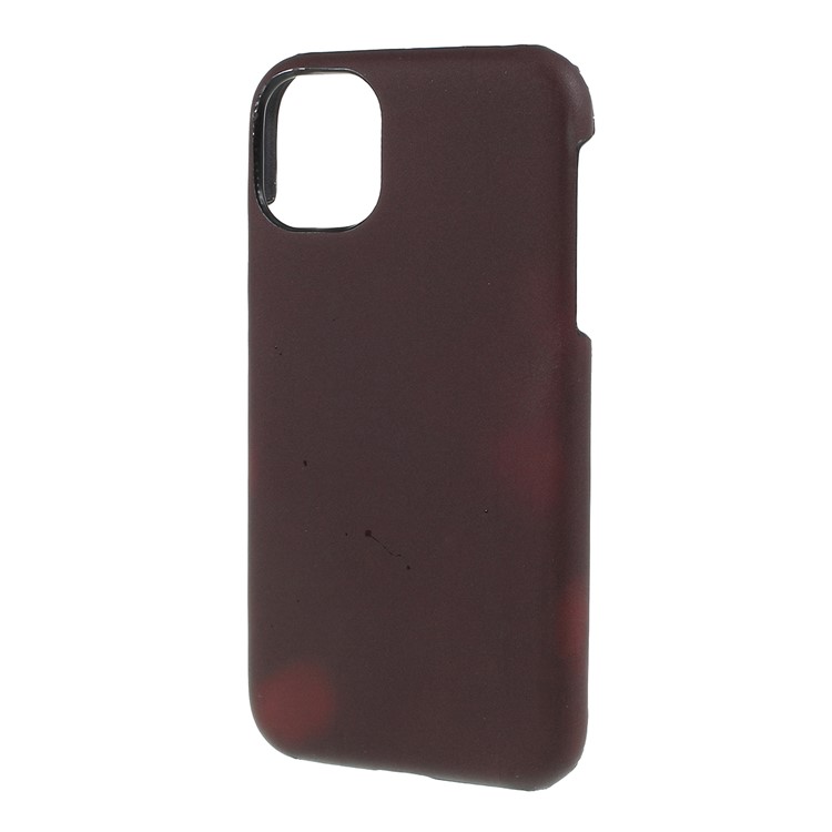 Thermal Induction Fluorescent Color Changing PC Back Phone Cover for iPhone (2019) 5.8-inch - Coffee-2