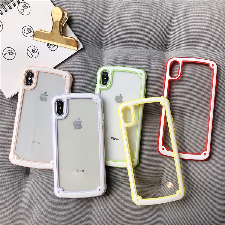 Candy Color Anti-drop TPU+PC Cell Phone Cover Shell for iPhone XS Max 6.5 inch - Green-5