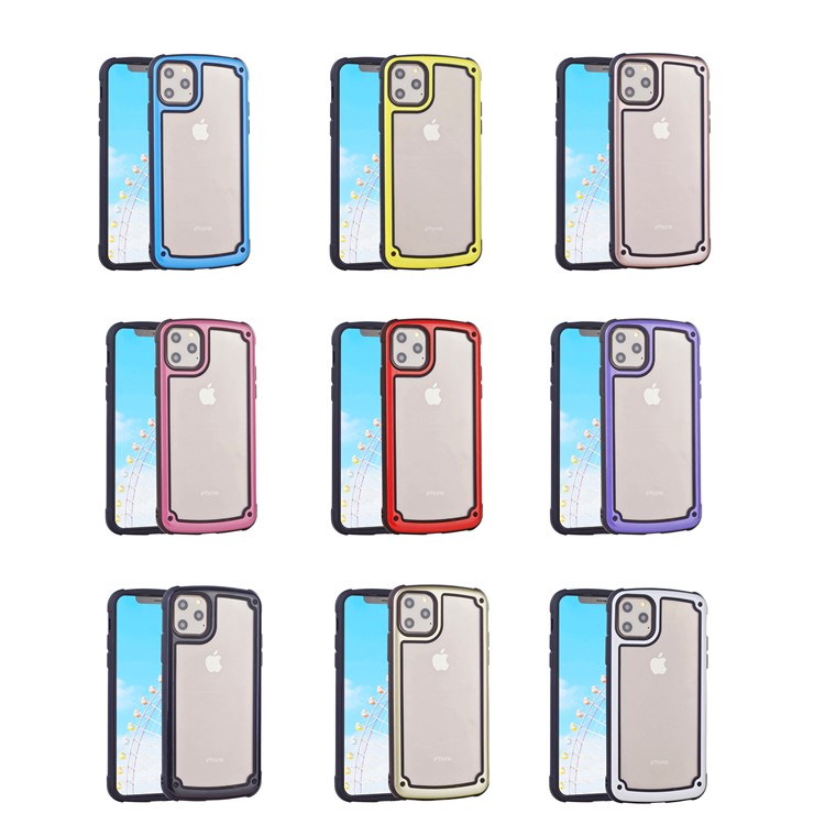 Candy Color Anti-fall TPU+PC Shell Casing for iPhone (2019) 6.1-inch - Rose-6