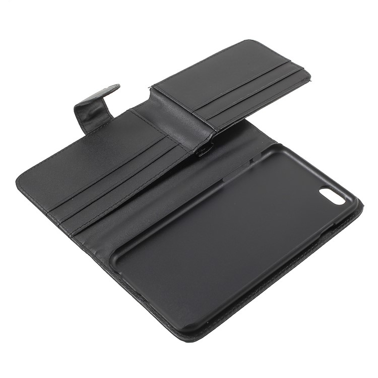 Tampa Da Caixa Do Telefone Da Proteção Da Carteira Do Couro Do Plutônio Para O Iphone 6 Mais 5,5 Polegadas / 6s Mais 5,5 Polegadas - Preto-10