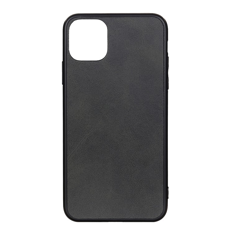 Matte Texture PU Leather Skin Plastic +TPU Hybrid Phone Casing for iPhone (2019) 6.5-inch - Black-1