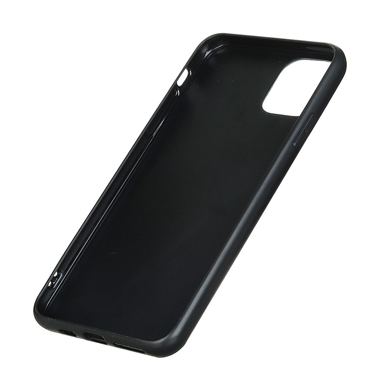 Matte Texture PU Leather Skin Plastic +TPU Hybrid Phone Casing for iPhone (2019) 6.5-inch - Black-3